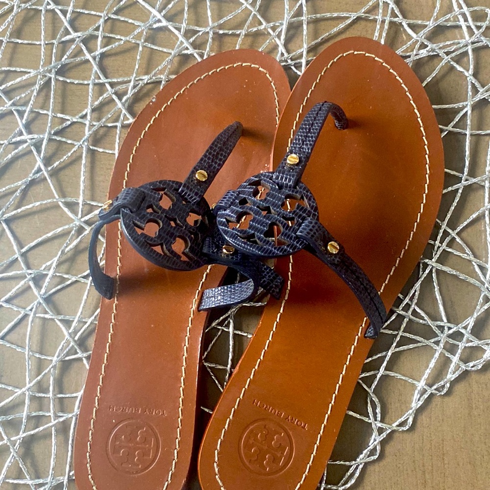Navy Blue Sandals.